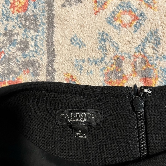 Talbots black sleeveless sheath dress wool blend - Picture 5 of 7